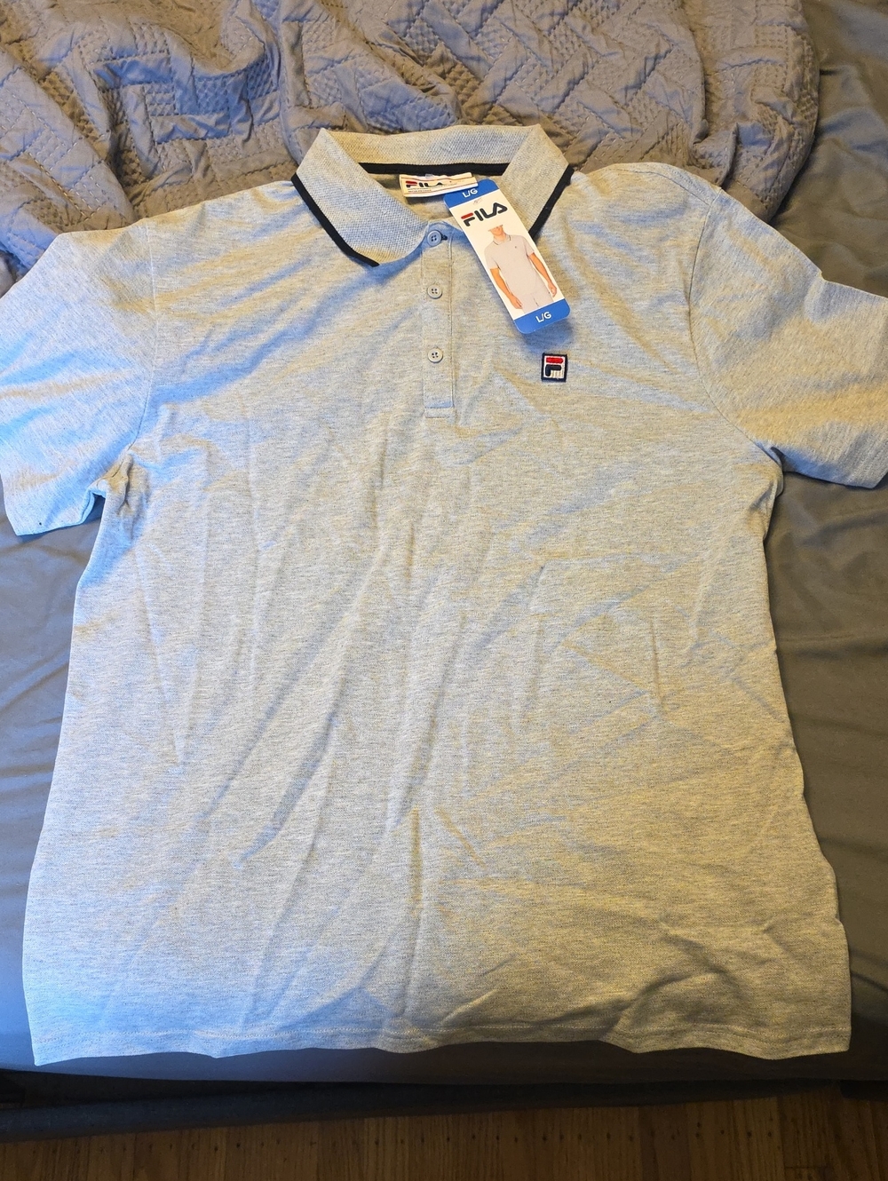 FILA Men’s Light Gray Polo Shirt
